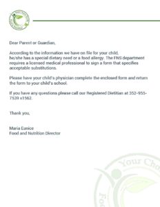 Your Choice Fresh • Allergy Information